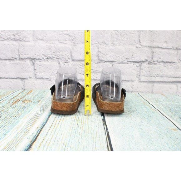 LL Bean Navy Blue Suede Slip on Slide Sandals Slippers Size 7 - Picture 6 of 9